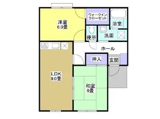 ブライティ浅間【1階】の間取り