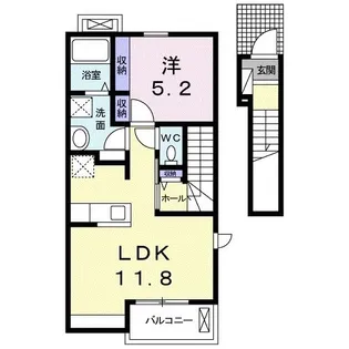 エレガンテカーサ【2階】の間取り