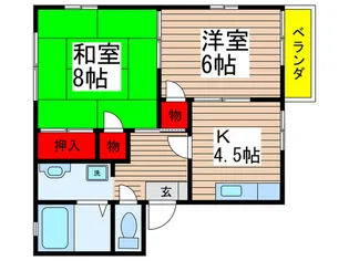ウェルシャン IIIS【2階】の間取り