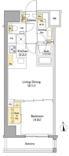 ザパークハビオ日本橋馬喰町【3階】の間取り