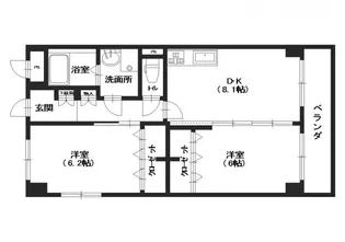 ハイネ横川【5階】の間取り