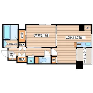 ガーネットヒルズ本町【9階】の間取り
