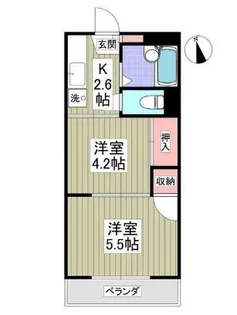 エステイトE藤沢 旧レピュート斉藤III【3階】の間取り