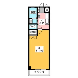 シャトレ糸貫【3階】の間取り