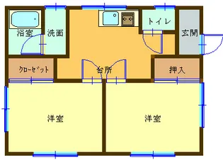 第2コーポサトミ【2階】の間取り