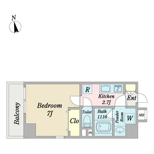 Casa RIZAEMON【5階】の間取り