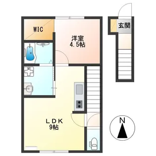 ラーク沼垂西【2階】の間取り