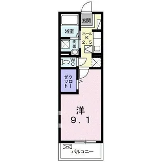 メゾンドアンジュ【1階】の間取り
