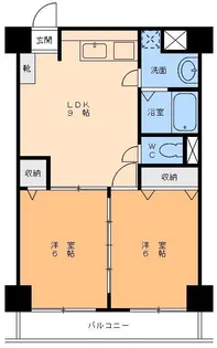 グランアルブル山越III【2階】の間取り
