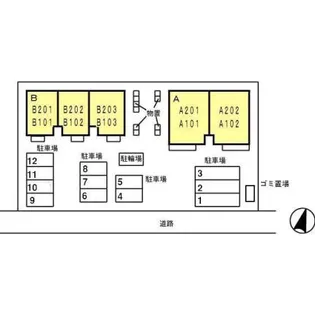 ラヴィアンローズ B棟【2階】の間取り