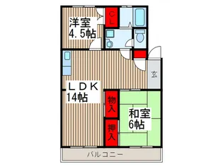 メゾン白幡【1階】の間取り