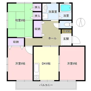 パークサイドみずき D【2階】の間取り