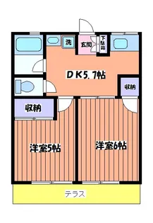 シティハイムソレイユ【2階】の間取り