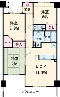 サーパス大友第2【3階】の間取り