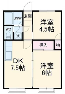 ヒカワフラットIII【2階】の間取り