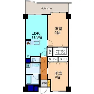 信開ダイナスティ浅野川キングス【2階】の間取り