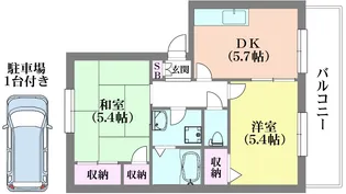 サザン五葉A棟【1階】の間取り