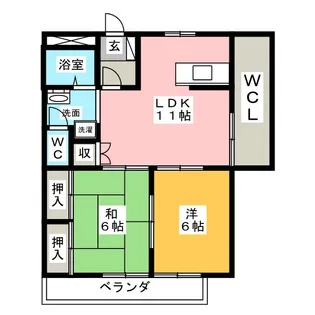 プリマ・クラッセ【2階】の間取り