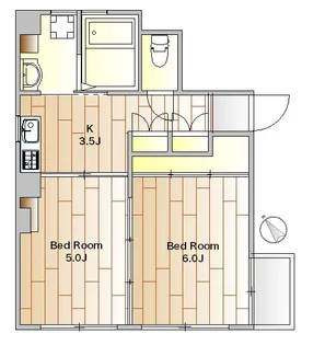 目黒中央マンション【4階】の間取り
