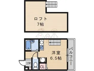 センシブル天王寺【6階】の間取り