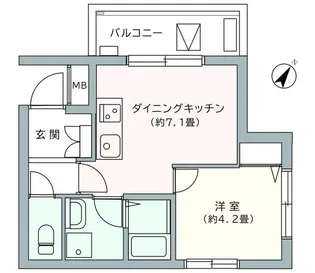 ソレアード二子玉川【3階】の間取り
