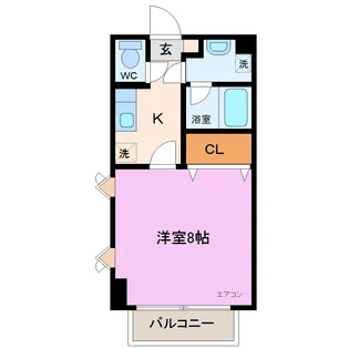 ラフォーレ花園II【1階】の間取り
