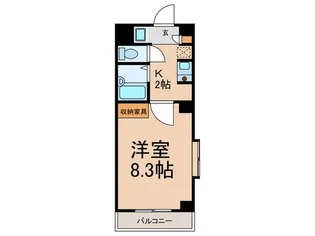 プレセンテ北千種【1階】の間取り