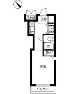 スカイコート喜多見【3階】の間取り