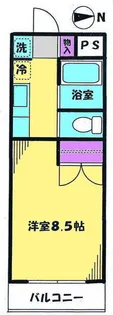 ルネス自由が丘【2階】の間取り