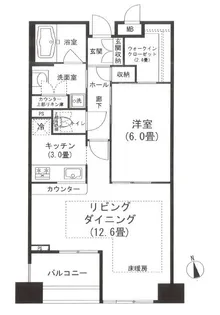 ベラカーサ秋葉原【6階】の間取り