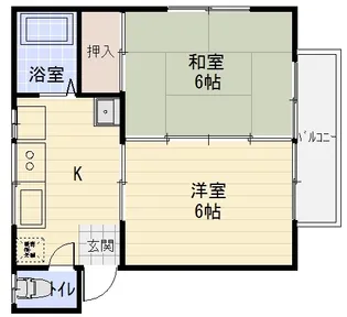 ハイタウンビオラ【1階】の間取り