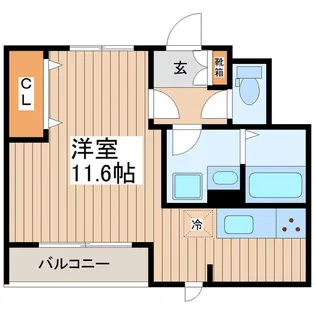 グランテリア淺野【4階】の間取り