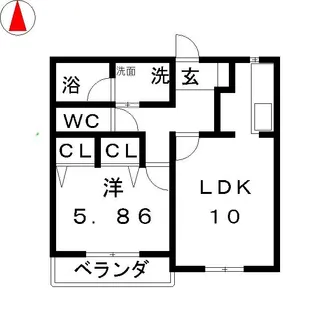 GRACE豊山【1階】の間取り