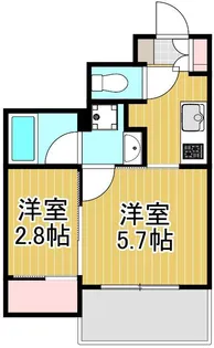 SYFORME KITA-SENJU【2階】の間取り