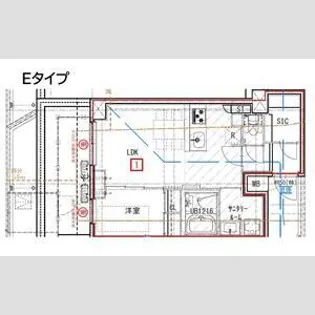 ES-Grande大島ガーデンテラス【8階】の間取り