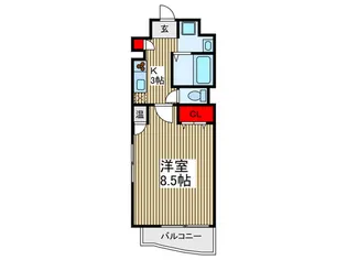 リヴェール【6階】の間取り