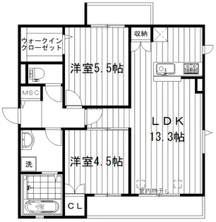 ブライト南台【3階】の間取り