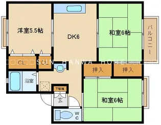 メゾンミュール【2階】の間取り