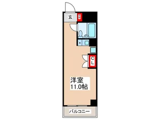 ジュネス絹田【5階】の間取り