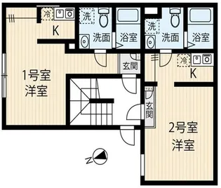 レオーネ八広【4階】の間取り