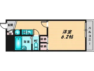 レオパレスブルーファン【1階】の間取り