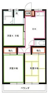 ハイネス福寿【2階】の間取り