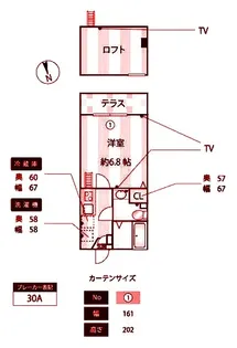 スイング二ツ橋【1階】の間取り