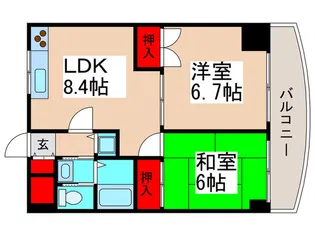 ハイブリッジソシアの間取り