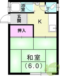 谷口第2ビル【3階】の間取り