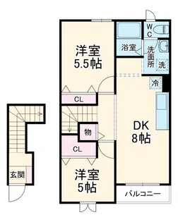 パル・ラステル【2階】の間取り