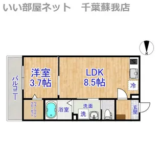 Ajour蘇我06【1階】の間取り