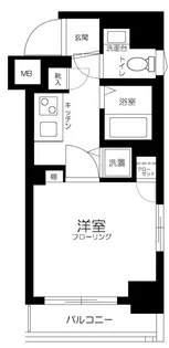 パークウェルツインズ西新宿ノースピア【7階】の間取り