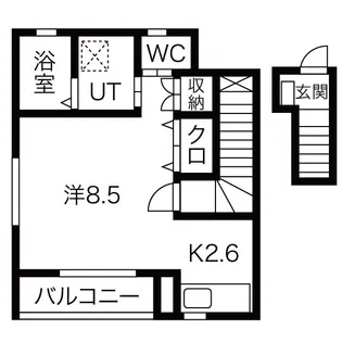 ミルフィーユ桜A棟【2階】の間取り