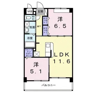 セレーノ【2階】の間取り